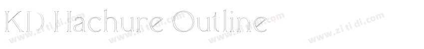 KD Hachure Outline字体转换